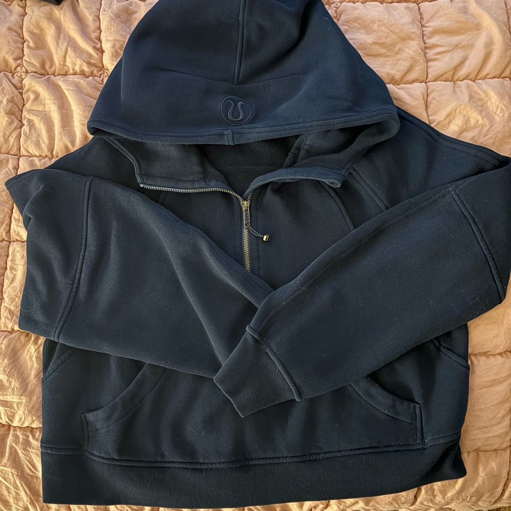 Lululemon Athletica Blue Zip Up Sweater